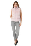 Love Token Clothing Vince Vest Style LT96-132 in Blush Pink; Women's faux fur , high neck, zip front vest