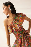 MArie Oliver Mccauley Top Style 1M13-138-211B in Tahiti;Tropical Print One Shoulder Top; 