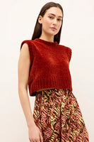 Marie Oliver Clothing Presley Shell Top Style 5P2T-326-128 in Nutmeg;Chenielle Shell Tank Top;Layering Top; 