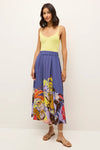 Marie Oliver Clothing Sasha Skirt Style 391-138-230B in Waterlily; Floral Summer Skirt; Flowy Summer Floral Midi Skirt