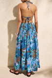 Marie Oliver Stacie Skirt 322B-283-211B in Medusa; Floral Printed Spring Summer Skirt; Floral Maxi Skirt Dress Combination Piece