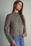 Marled Roll Neck Sweater
