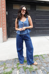 NIA the Brand Calliope Top style NT-2150 in Navy Gingham; 