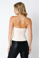 Olivaceous Clothing Adley Top Style 2305-16LTJ in Cream and Black; 