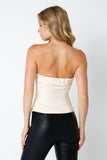 Olivaceous Clothing Adley Top Style 2305-16LTJ in Cream and Black; 