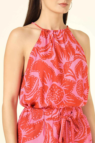 Omika Catalina Blouse in Cierra Grapefruit; 