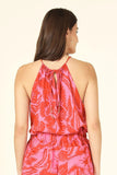 Omika Catalina Blouse in Cierra Grapefruit; 