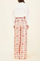 Omika Clothing Sinatra Pant Style 1SIPT24TRUHIBS in Truro Hibiscus;Floral Wide Leg Pant