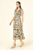 Omika Rosalita Maxi Dress Style 4LROS24LIAAR in Lia Artichoke;Guest Of Dress;Show Stopper Dress;Statement Dress; 