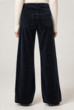 Paige Denim Anessa 31" Wide Leg Style 1J99H84-6148 in Navy; Navy, high rise, wide leg, fine corduroy pants