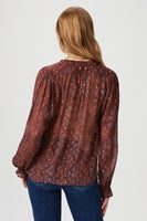 Paige Fia Blouse Style 8493M19-9014 in Iced Slate Multi; 