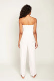 Peixoto Harriet Jumpsuit Style 40206-WHTCNVS in White Canvas;Summer White Strapless Jumpsuit; 