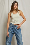 Perfect White Tee Blondie Tank Style T72-Blondie in Oatmeal, Emerald and Dune;Elevated Leisure Style;Elevated Lounge; 