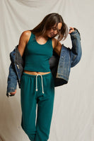 Perfect White Tee Blondie Tank Style T72-Blondie in Oatmeal, Emerald and Dune;Elevated Leisure Style;Elevated Lounge; 