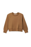 Perfect White Tee Clothing Nell Raglan Sweatshirt Style T349-Nell in Mocha; Wrinkle Resistant Sweatshirt, Travel Style