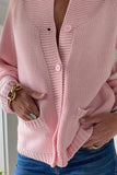 Pink Pineapple Varsity Heart Cardigan in Pink with White; Pink Varsity Stripe Heart Cardigan, Spring Cardigan