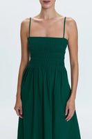 Pistola Bianca Shirred Bodice Dress Style P00071126CP in Emerald; 