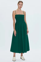 Pistola Bianca Shirred Bodice Dress Style P00071126CP in Emerald; 