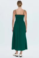 Pistola Bianca Shirred Bodice Dress Style P00071126CP in Emerald; 