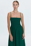 Pistola Bianca Shirred Bodice Dress Style P00071126CP in Emerald; 