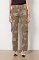 Pistola Denim Addie High Rise Cargo Trouser Style P00116526SL in Camo; CAmo Cargo Trouser PantFall Cargo Pant