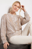 Pistola Denim Everly Cable Sweater Style P00062095HC GLCST in Gilded Castle;Chic Holiday Sweater;Winter Sweater;Night out sweater;Apres Ski Sweater;pistola denim sweater