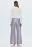 Pistola Denim Jadyn Low Slung Palazzo Style P00016156DC TNSEL in Tinsel; Foil Coated Wide Leg Palazzo Denim Jeans