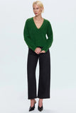 Pistola Denim Kit V-Neck Long Sleeve Pullover Sweater Style P00063120NB in Wintergreen; Deep V Sweater
