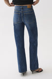 Pistola Denim Larsen Relaxed Flare Style  P00016560RL in Daring; Medium Wash Relaxed Fit High Rise Flare Jeans.  Polished Denim Jeans