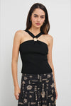 Rails Clothing Brendon Pant STyle 680-270-8187 in Beach Shells;RAils Clothing Senna Top Style 827D-356D-001 in Black; 