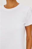 Rails Clothing the girlfriend tee style 840D-331E-002 in white; 