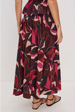 Rails Clothing Alessa Skirt Style 649A-240C-1242 in Paradise; Printed Spring Summer Maxi Skirt, Printed Smocked Waist Resort Maxi Skirt for elevated style