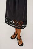 Rails Clothing Anadia Dress Style 670-117G8562 In Black Embroidery; Black Spring Summer Midi Dress,
