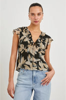Rails Clothing Carmine Top Style 536-634C-7877 in Charcoal Lily; 