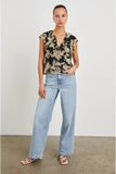 Rails Clothing Carmine Top Style 536-634C-7877 in Charcoal Lily; 
