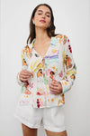 Rails Clothing Elm Top Style 200-621C-8253 in Ivory Bathing Ladies; 