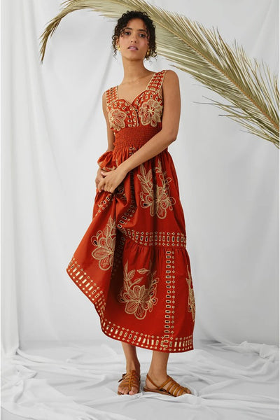Fawn Dress -Terracotta – bfree boutique