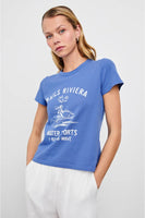 Rails Clothing Fitted crew t-shirt Style 813-340D-7919 in Rails Riviera; Fitted Summer Graphic Tee; 