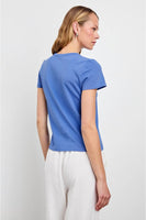 Rails Clothing Fitted crew t-shirt Style 813-340D-7919 in Rails Riviera; Fitted Summer Graphic Tee; 