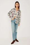 Rails Clothing Hunter Shirt Style 100-550-8510 in Periwinkle Blue; Classic Women's Button Down Shirt