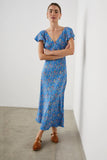 Kenz Dress -Blue Citrus