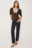 Rails Clothing Lazara top Style 927-609D-8470 in Cocoa Polka Dots; 