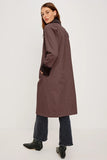 Rails Clothing Levy Coat Style 982A-404B-2789 in Raisin; Corduroy Trim Long Barn Coat