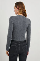 Rails Clothing Matilda Cardigan Style 835A-349C008 in Charcoal; Soft Grey Cropped Fall Cardigan