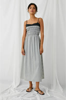 Rails Clothing Primrose Dress Style 670-114F-7896 in ivory jet gingham; Layered Spaghetti Strap Gingham Dress; Summer Dress; Modern Gingham Dress