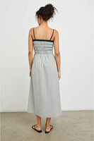 Rails Clothing Primrose Dress Style 670-114F-7896 in ivory jet gingham; Layered Spaghetti Strap Gingham Dress; Summer Dress; Modern Gingham Dress