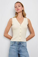 Rails Clothing Rosa Vest Style 834C-609C-001 in Ivory; Knit Vest Top; Rails Knit Vest Top; 
