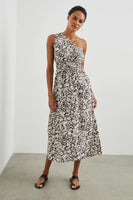 Rails Clothing Selani Dress Style 670-175C-7029 in Russet Floral;One Shoulder Dress;Floral Dress; 