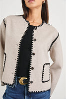 Rails LA Clothing Melanie Jacket Style 915A-455A-548 in Oatmeal; 