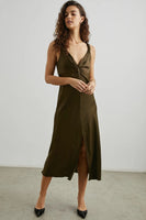 Rails La Clothing Viviana Dress Style 924-148E-7616 in Dark Moss; 